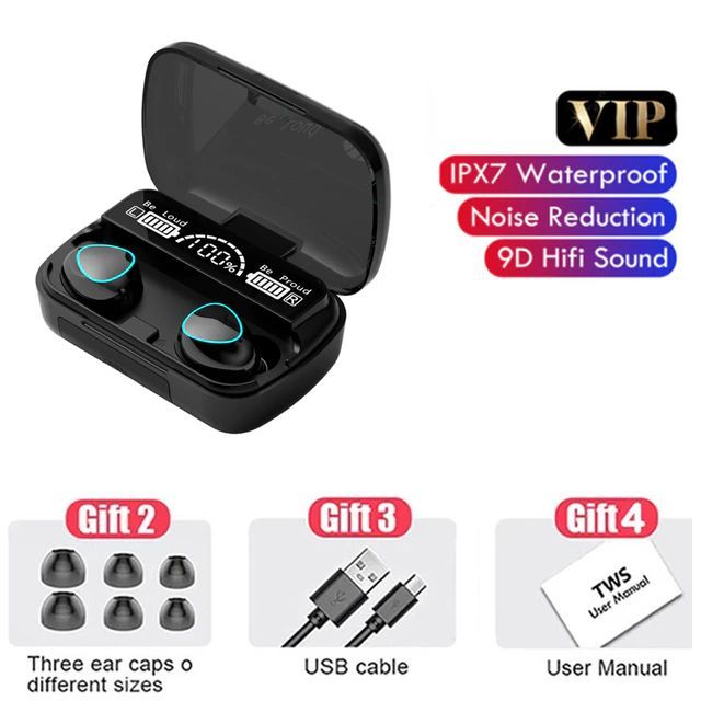 M10 TWS Wireless Bluetooth Earbuds